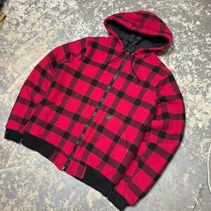Carhartt Plaid Hooded Jacket Womens size Medium